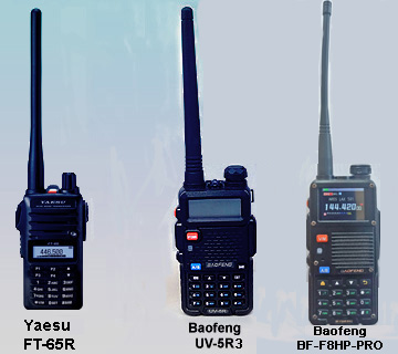 Yaesu and Baofeng HT's